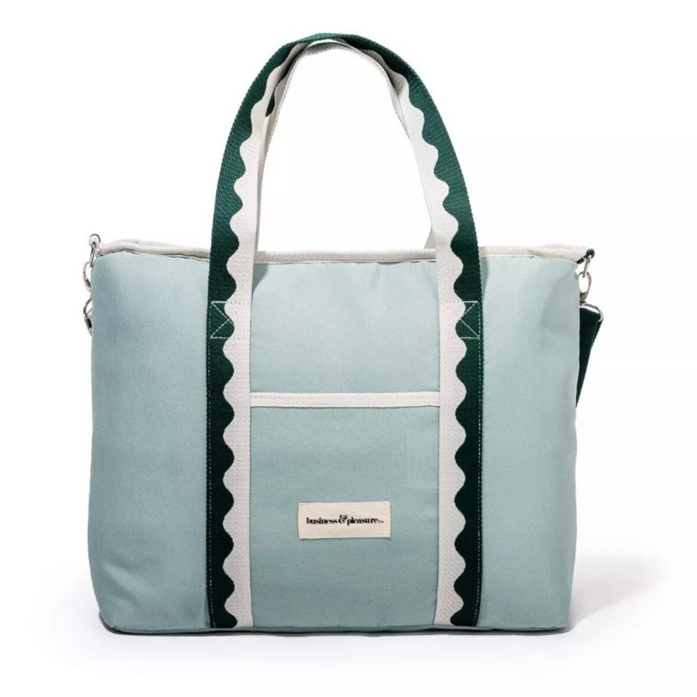 NWOT Business & Pleasure Premium Insulated Cooler Tote Bag Rivie Green